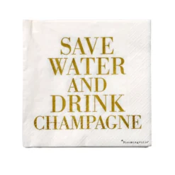 Bloomingville Serviettes En Papier Save Water Lot De 20