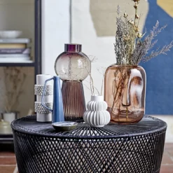 Vase En Verre Bloomingville Visage 25cm -Bloomingville 42500 01 03 300f3c370e