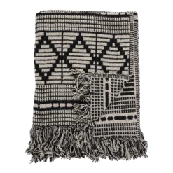 Plaid Coton Recyclé Bloomingville 130x160 Cm