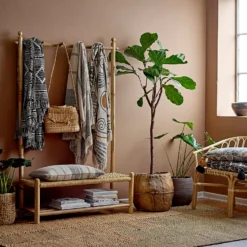 Plaid Coton Recyclé Bloomingville 130x160 Cm -Bloomingville 45518 01 03 b0100696cb