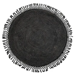Tapis En Jute à Franges Bloomingville Ø122 Cm