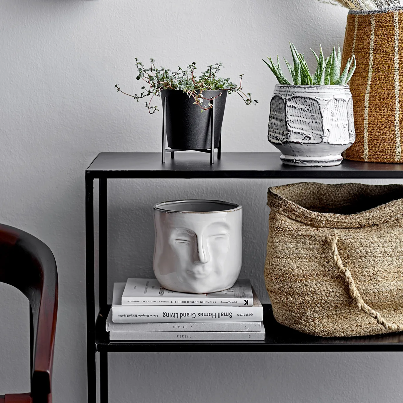 Pot Avec Visage Bloomingville 16,5x18 Cm 4 Pot Avec Visage Bloomingville 16,5x18 Cm â Image 2