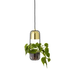 Lampe De Plafond Avec Panier Suspendu Bloomingville Ø10 Cm