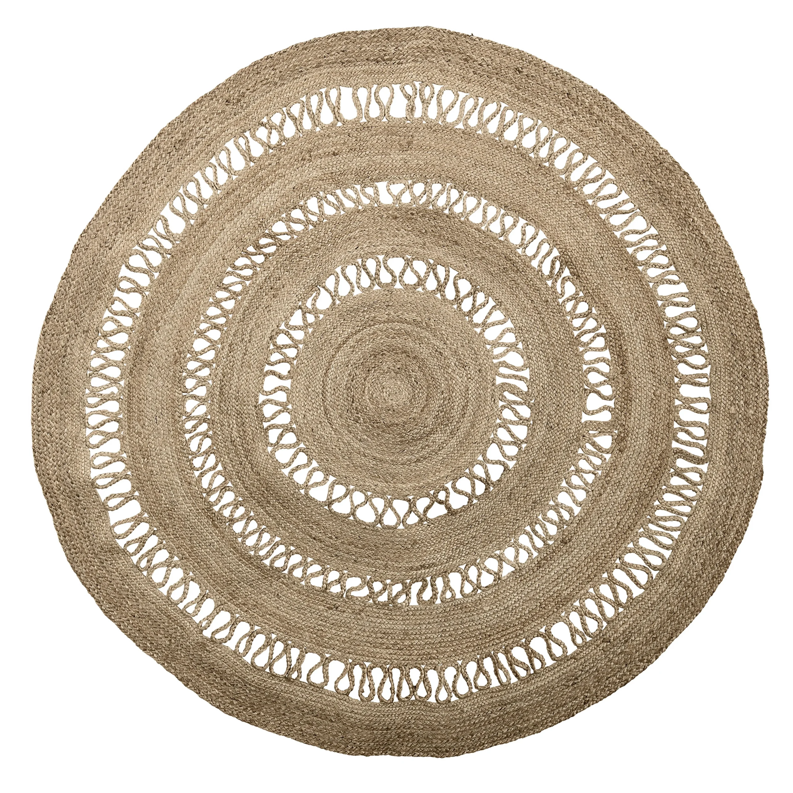 Tapis En Jute Rond Bloomingville Ø182 Cm 3 Tapis En Jute Rond Bloomingville Ø182 Cm